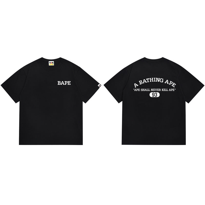 Bape Camo Ape‑Head Graphic Oversized Tee Streetwear Unisex