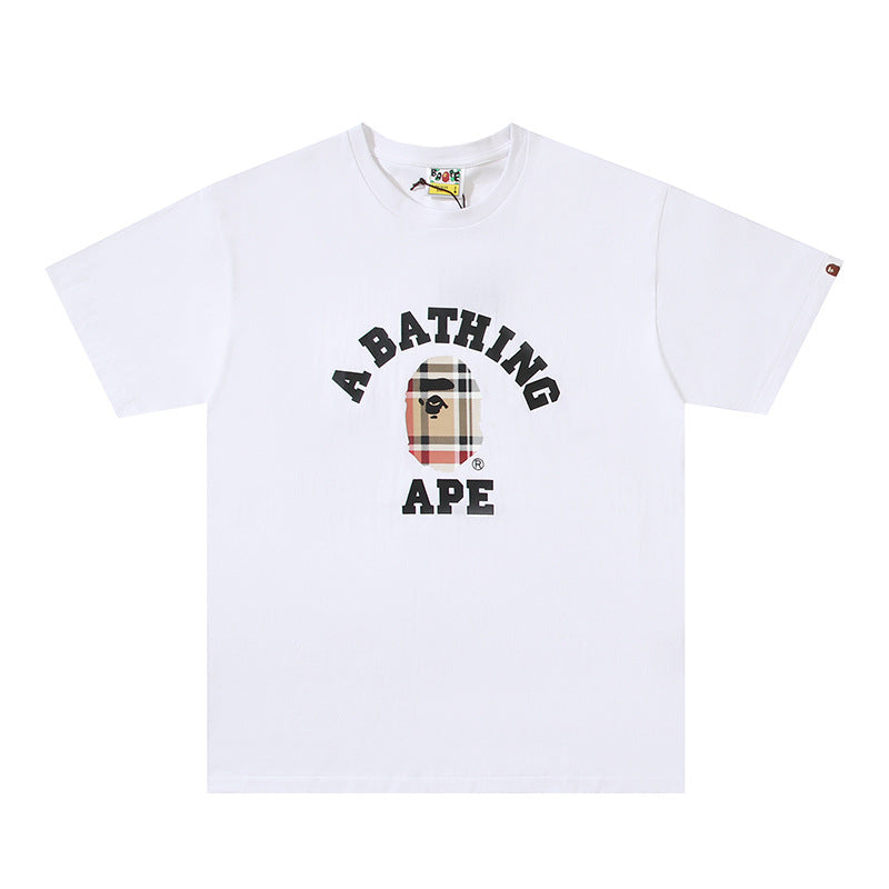 Bape Maneki Neko Ape Head Graphic Oversized Tee Streetwear Unisex
