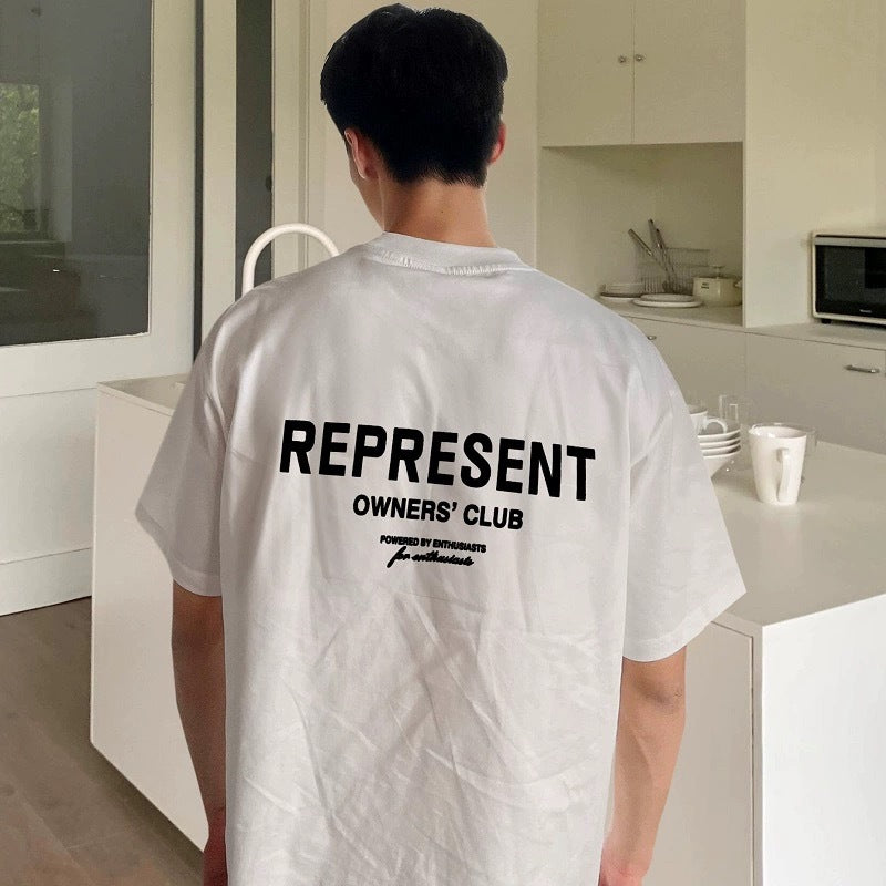 Represent Shark Washed Graphic Oversized Tee Streetwear Unisex