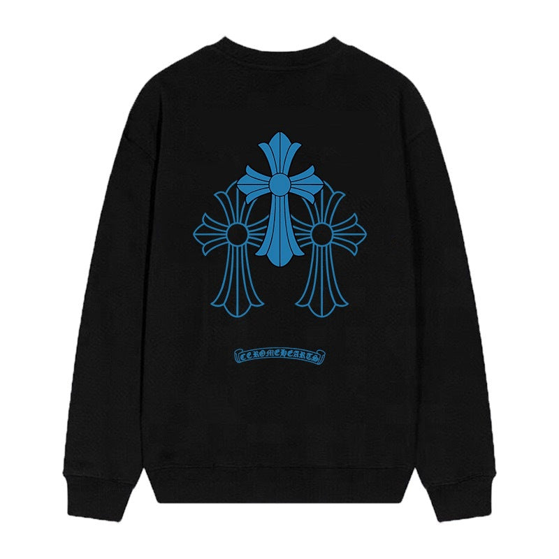 Chrome Hearts Cross Horseshoe Crewneck Sweatshirt Vintage Street Top