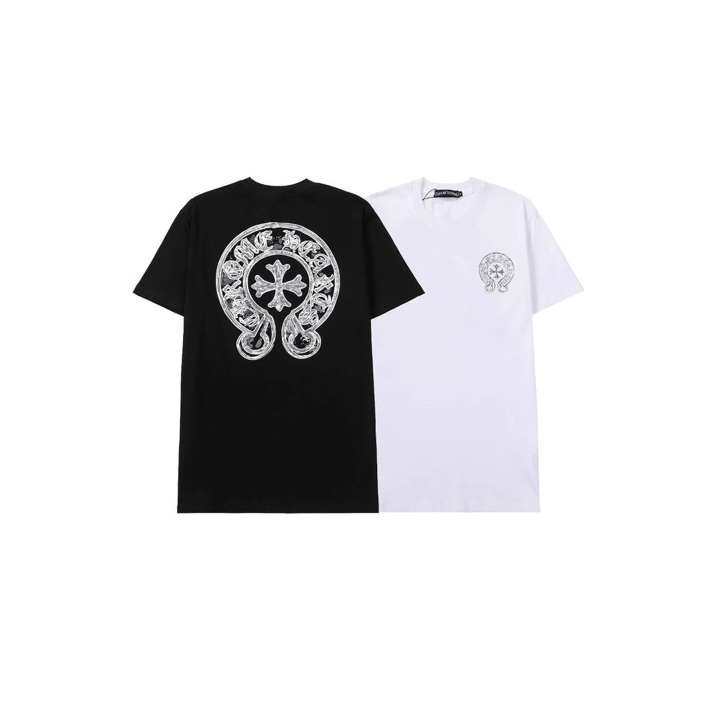 Chrome Hearts Cross Letter Graphic Short Sleeve Tee Streetwear Unisex