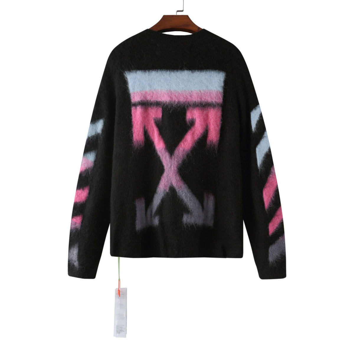 Off-White Diag Ombre Brushed Knit Crewneck Arrows Jumper