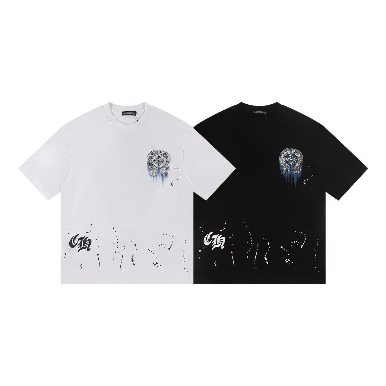 Chrome Hearts Horseshoe Cross Print Short Sleeve Tee Unisex