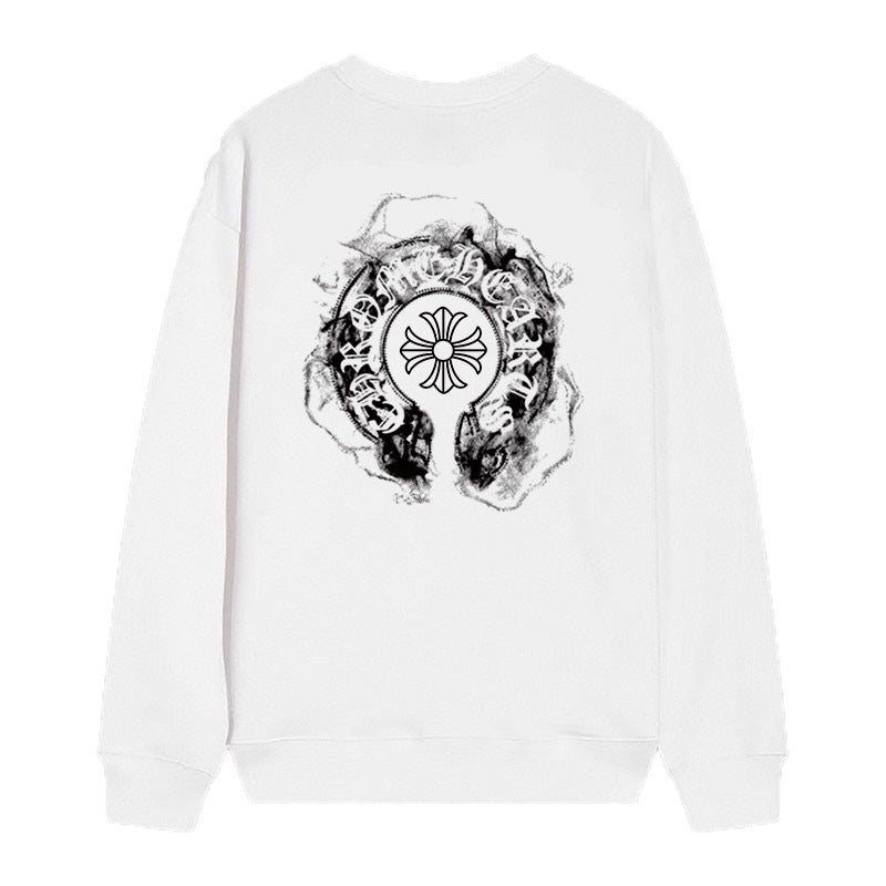 Chrome Hearts Cross Horseshoe Crewneck Sweatshirt Vintage Street Top