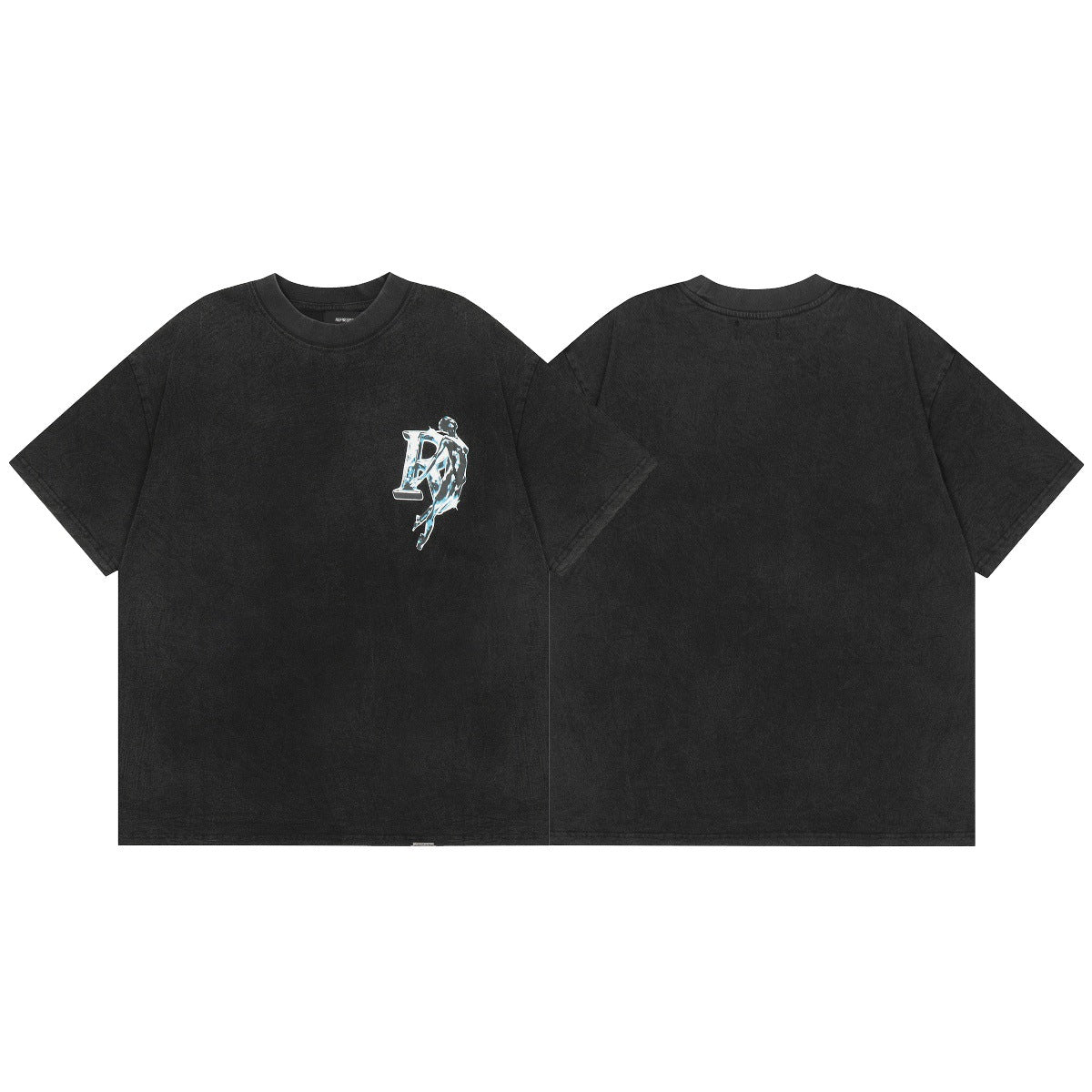 Represent Shark Washed Graphic Oversized Tee Streetwear Unisex