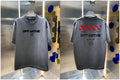 Off-White Washed Distressed Crew Neck Short Sleeve T Shirt Unisex