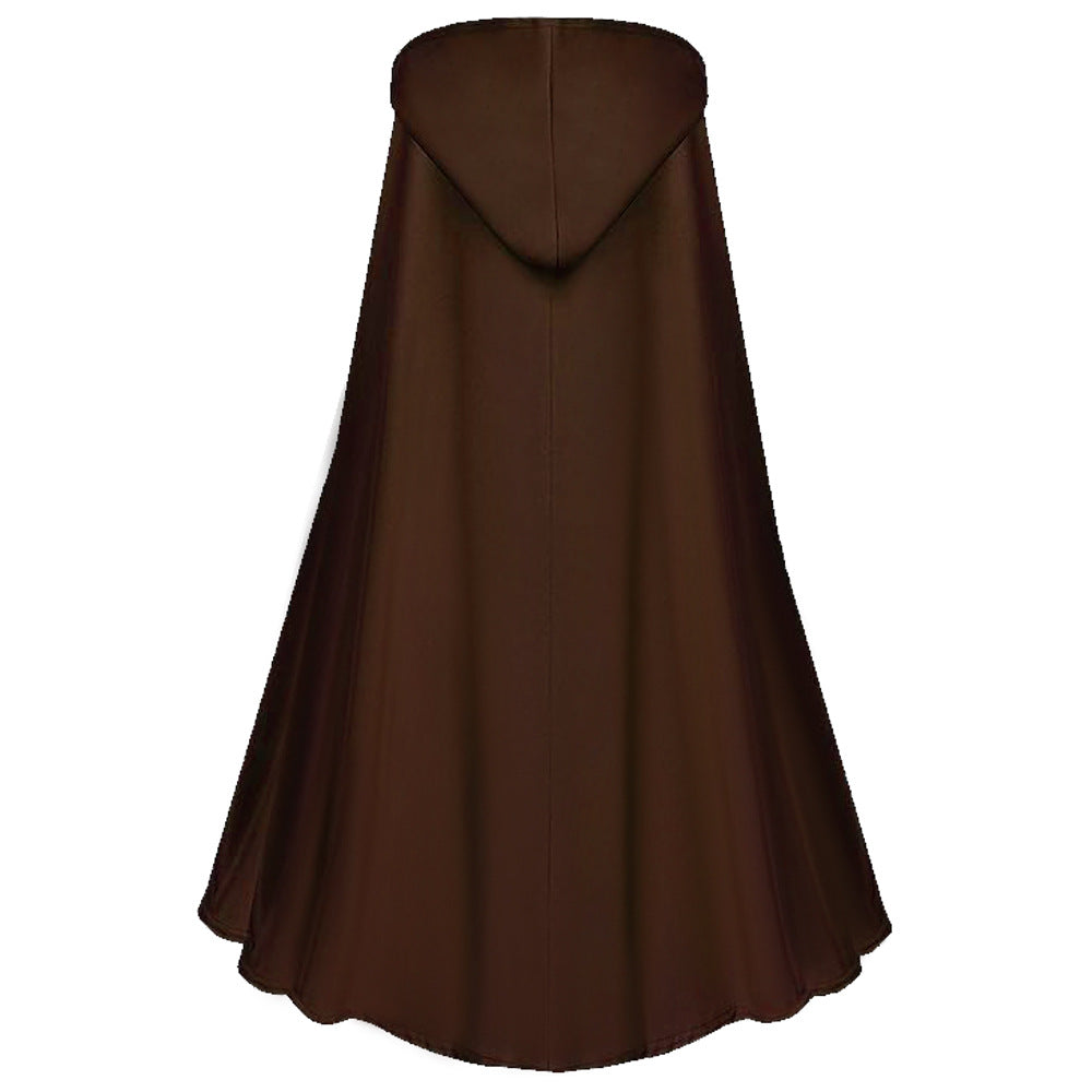 Halloween Men Reaper Cosplay Medieval Hooded Cloak Multi‑Color Cape