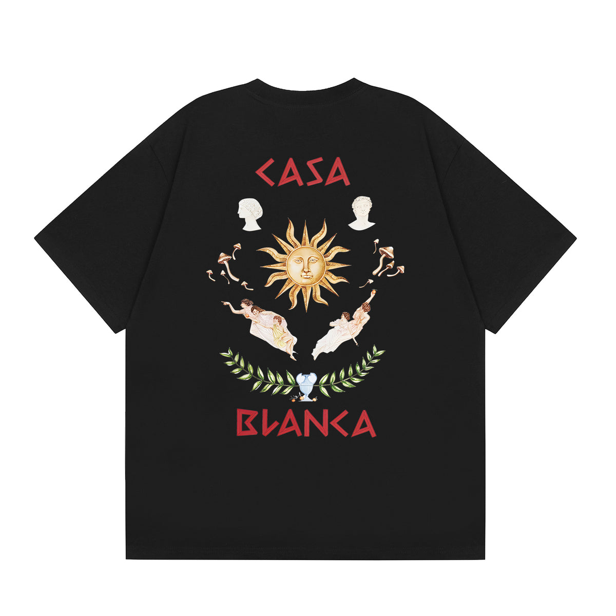 Casablanca Multi‑Artwork Vintage Graphic Oversized Tee Streetwear