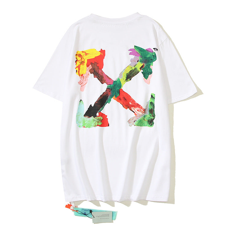 Off-White Arrow Graphic Print Short Sleeve Tee Streetwear Unisex