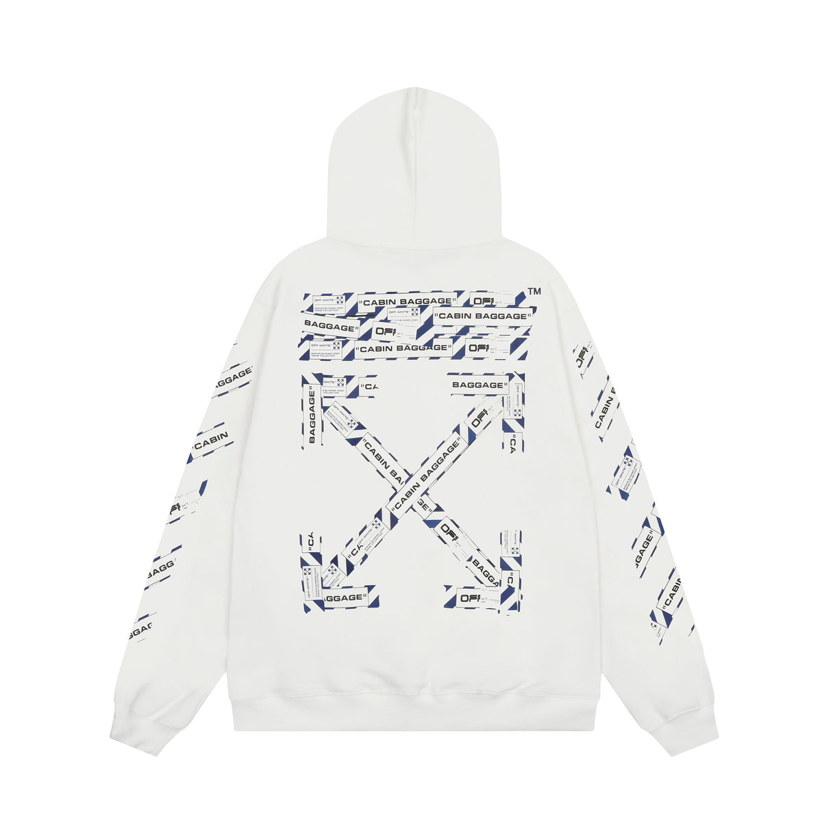 Off‑White Multi‑Arrow Abstract Graphic Oversized Hoodie Streetwear