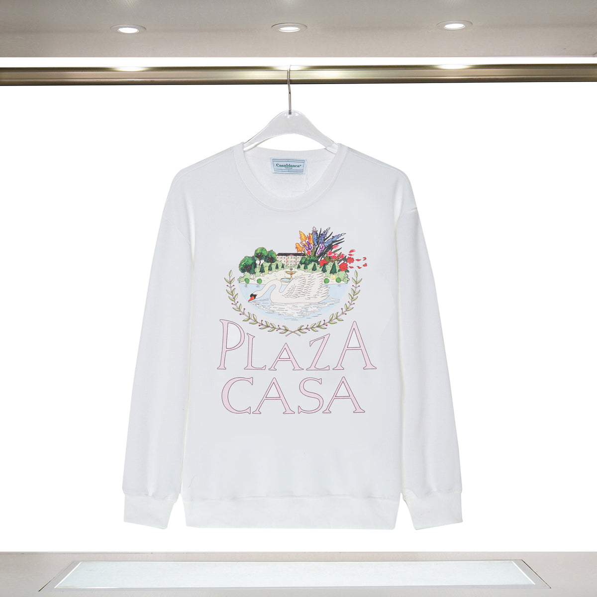 Casablanca Tennis Club Graphic Crewneck Sweatshirt Men Casual Pullover