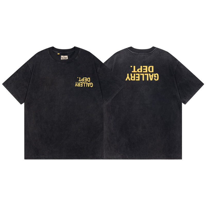 Gallery Dept Vintage Washed Graphic Short Sleeve Tee Streetwear Unisex