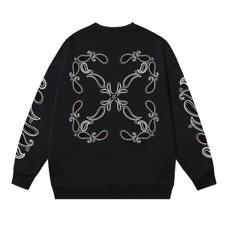 Off-White Multi Graphic Arrow Logo Unisex Crew Neck Sweatshirt