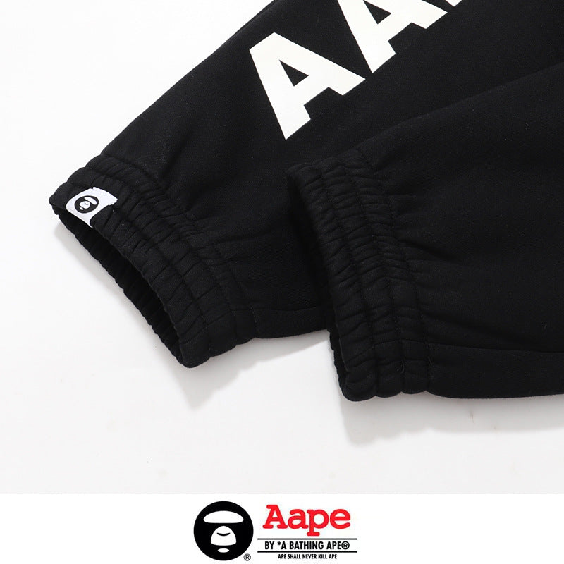 BAPE Aape Ape Big Logo Print Cuffed Jogger Sweatpants Unisex