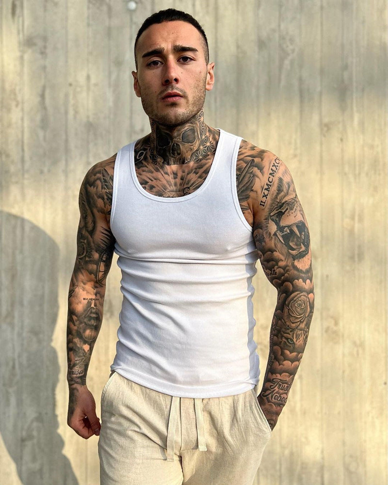 YOUNGLA 340 Wife Lovers Ribbed vest