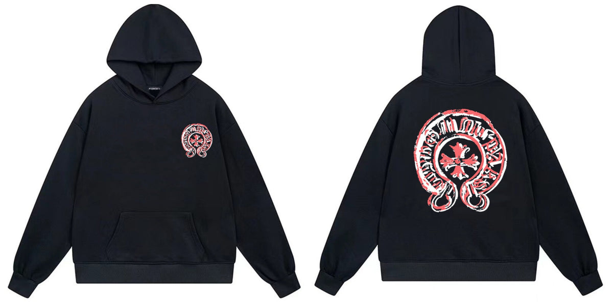 Chrome Hearts Cross Horseshoe Hoodie Vintage Goth Streetwear Pullover