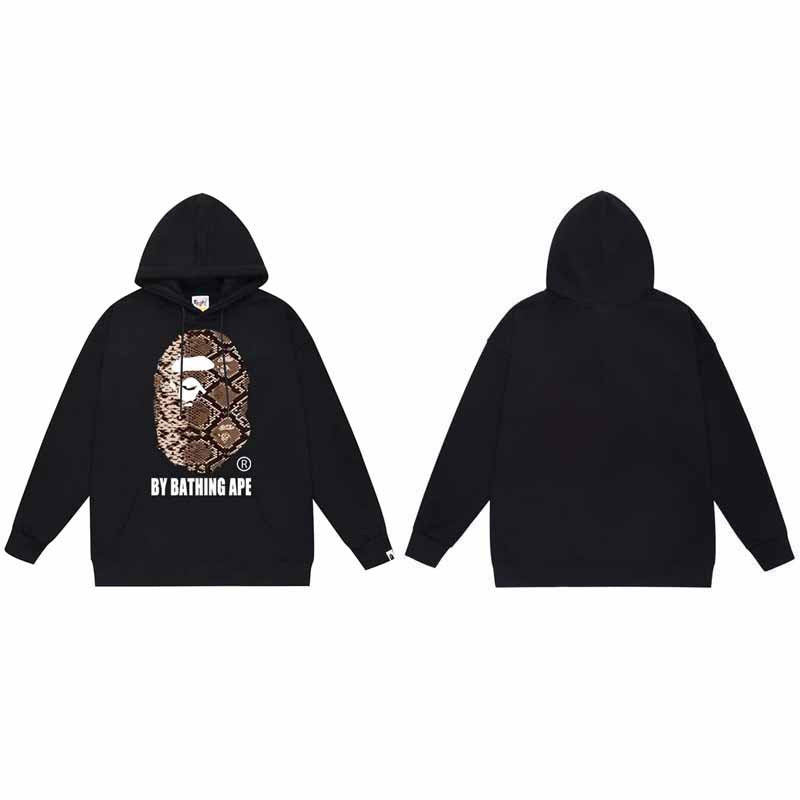 BAPE Hoodie Baby Milo Ape Head Multi Graphic Street Fleece Pullover