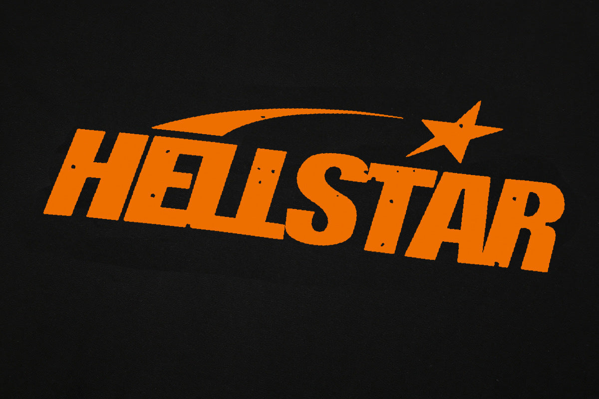 HELLSTAR Hoodie Front Logo Back Circle Graphic Street Pullover