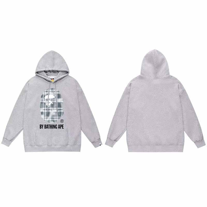 BAPE Hoodie Baby Milo Ape Head Multi Graphic Street Fleece Pullover