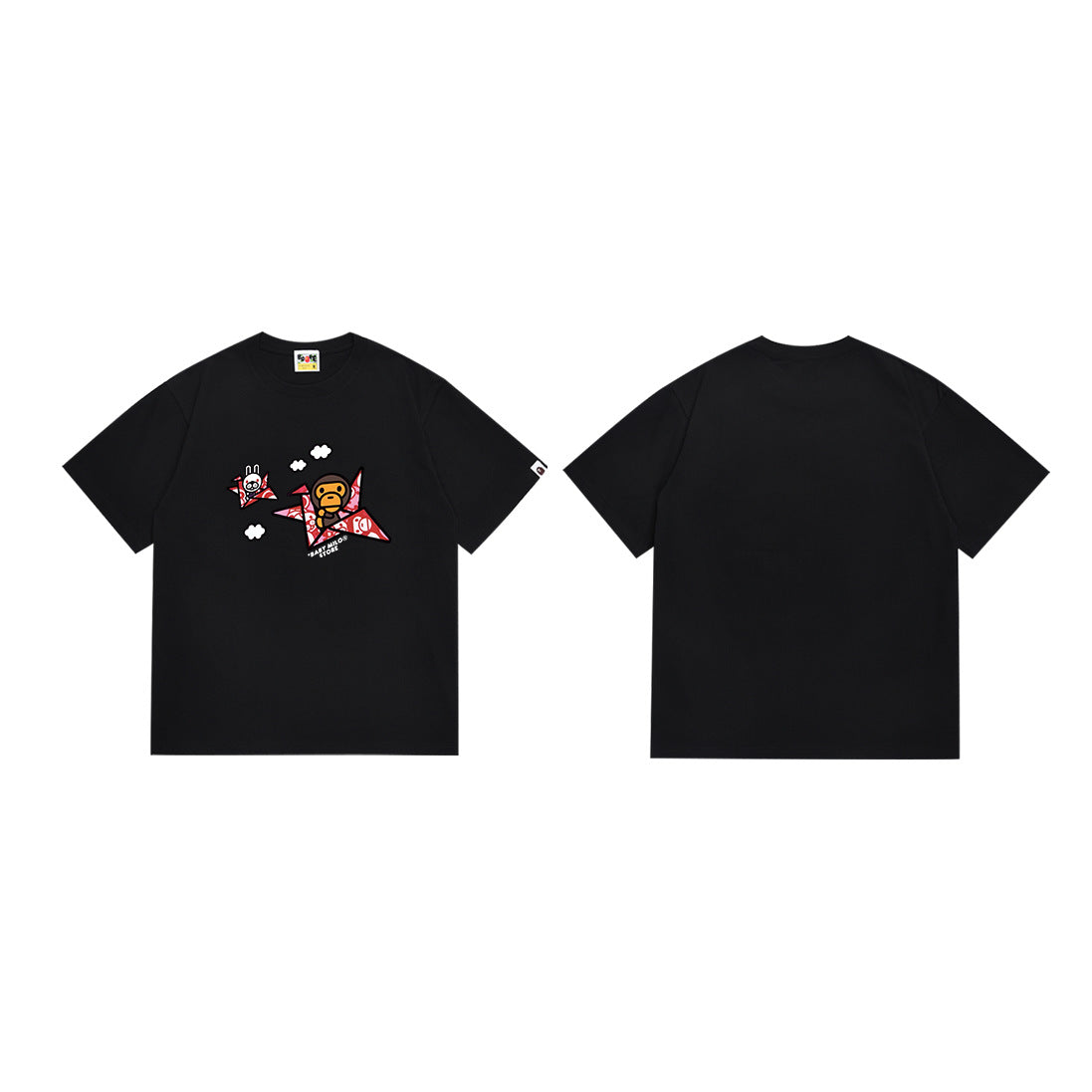 BAPE Ape Head Shark Print Loose Casual Unisex T-Shirt