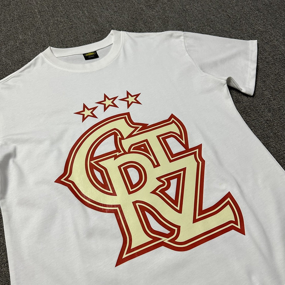 2026 New Corteiz Graphic Print Tee Loose Casual Streetwear T-Shirt