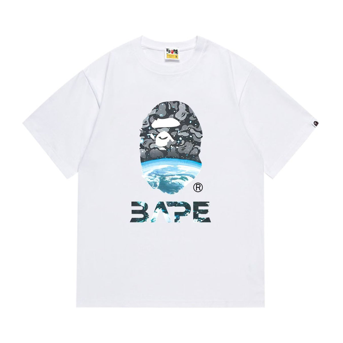 BAPE Ape Head Graphic Print Loose Unisex Streetwear T-Shirt