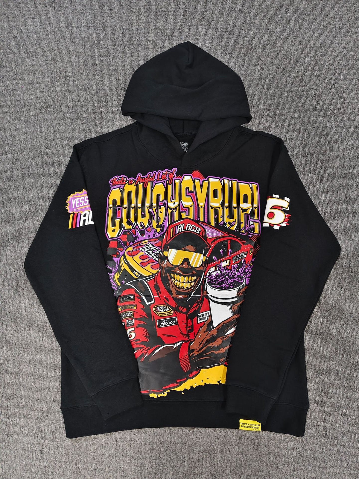 That's A Awful Lot Of Cough Syrup Graphic Hoodie Streetwear Pullover