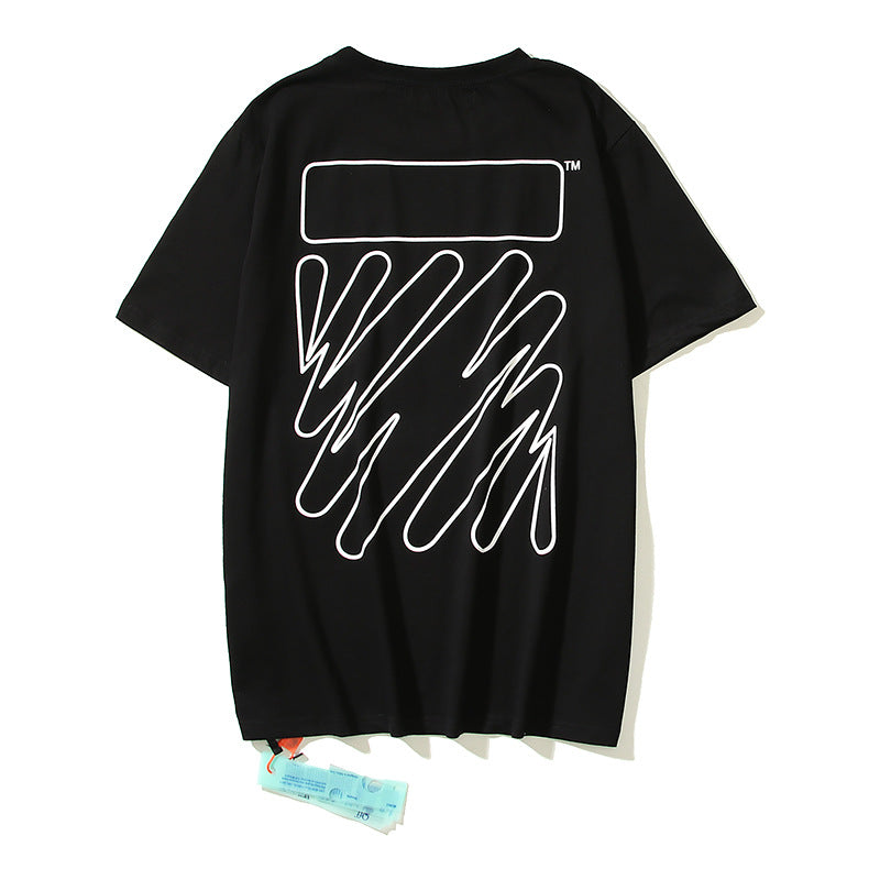 Off-White Arrow Graphic Print Short Sleeve Tee Streetwear Unisex