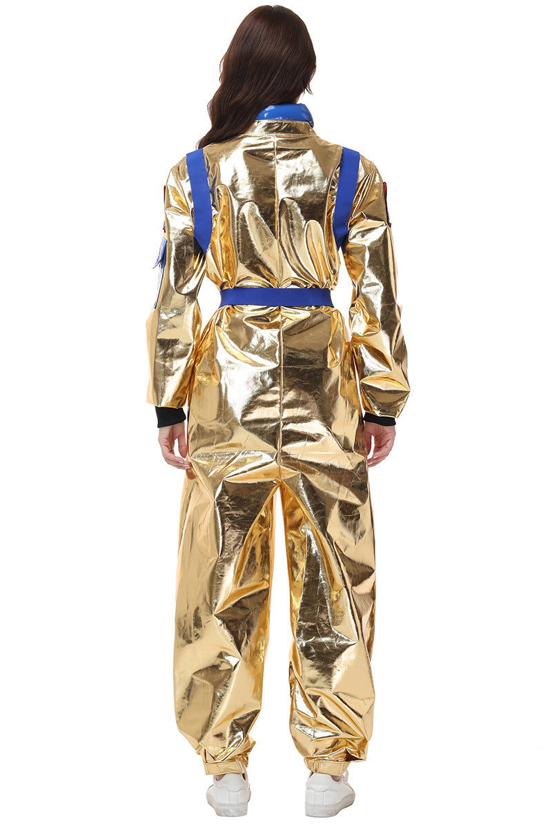 Halloween Women Astronaut Space Suit Cosplay Pilot Jumpsuit Party Sets