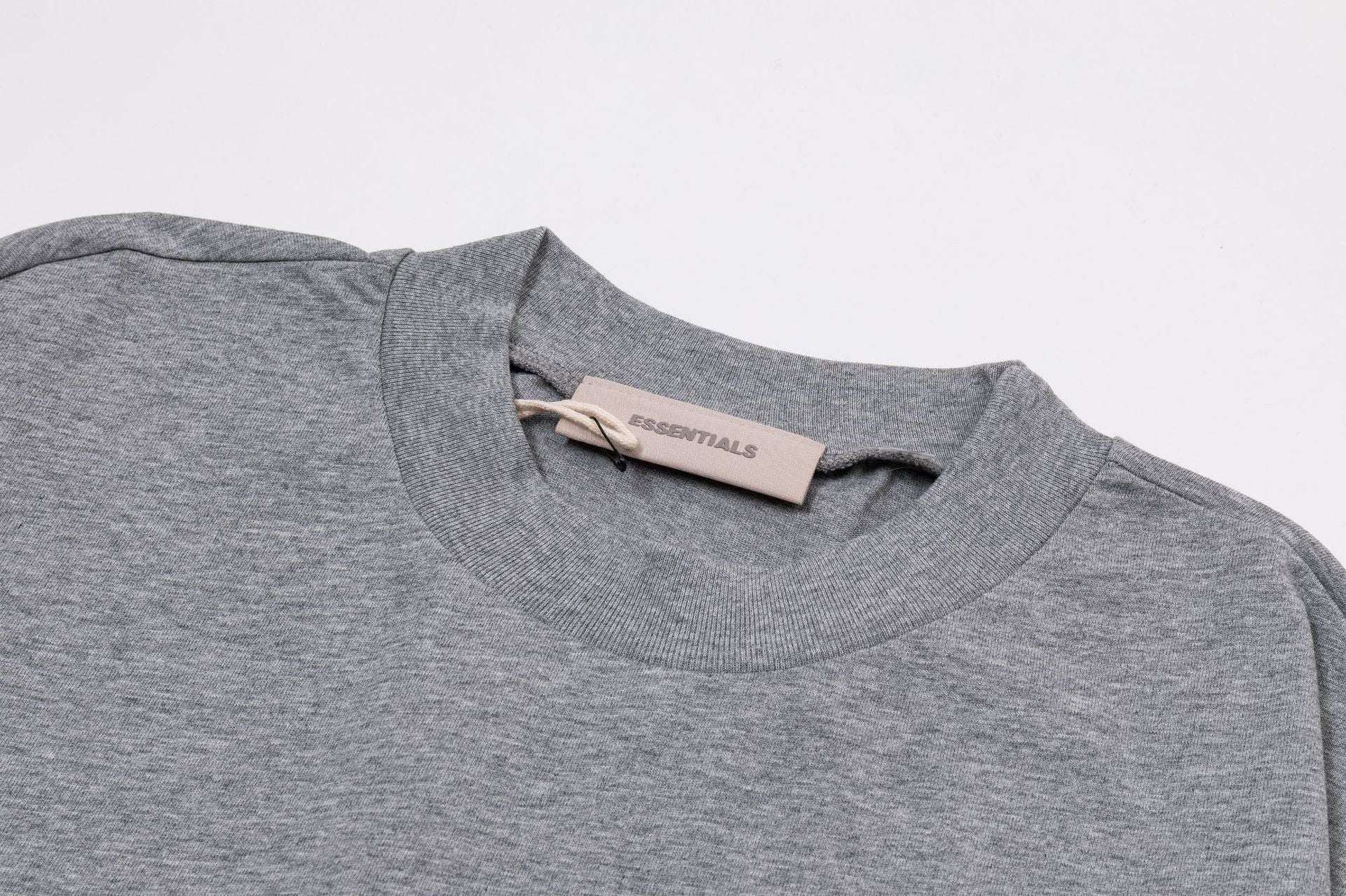 Fear Of God Essentials Red Rubber Letter Crew Neck Short Sleeve T Shirt