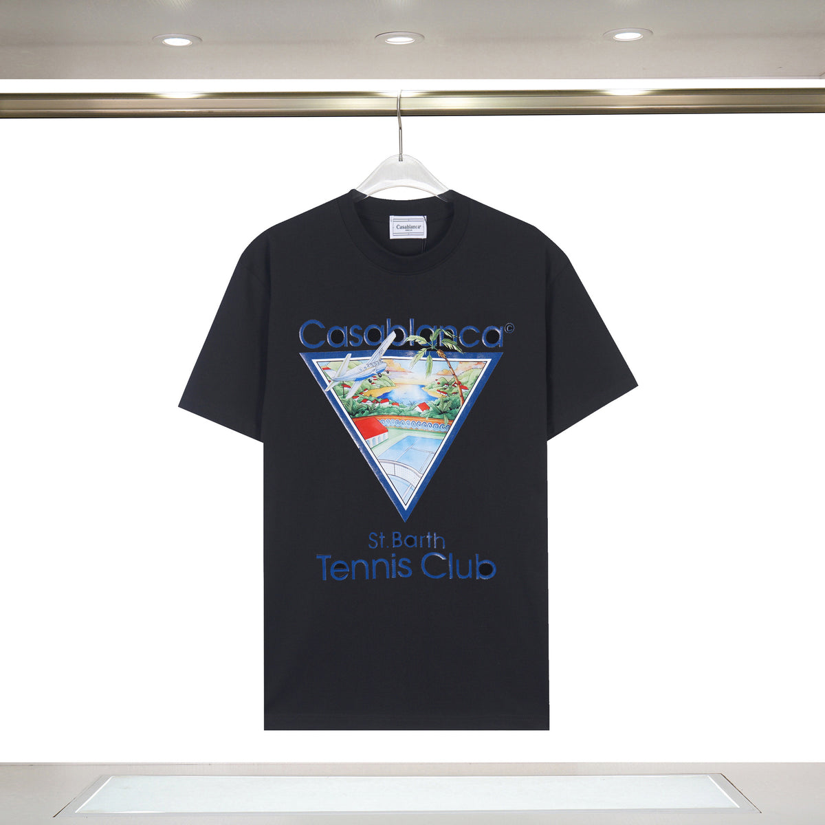 Casablanca Art Print Loose Unisex Short Sleeve Graphic T-Shirt