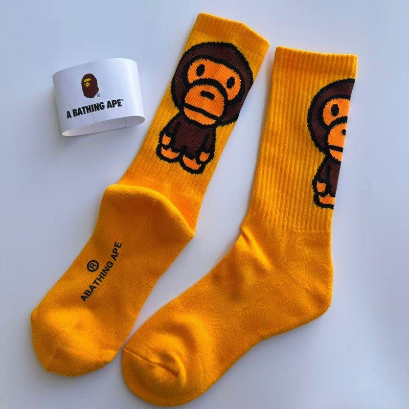 BAPE Baby Milo Jacquard Crew Socks Unisex
