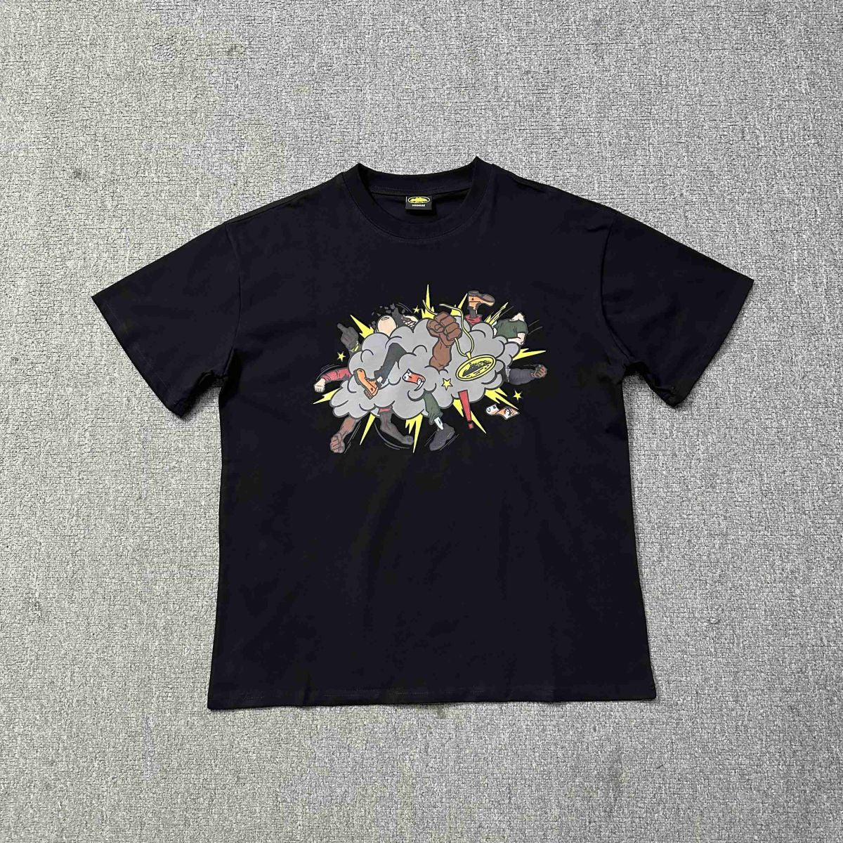 Corteiz Multi‑Logo Graphic Oversized Tee Streetwear Unisex
