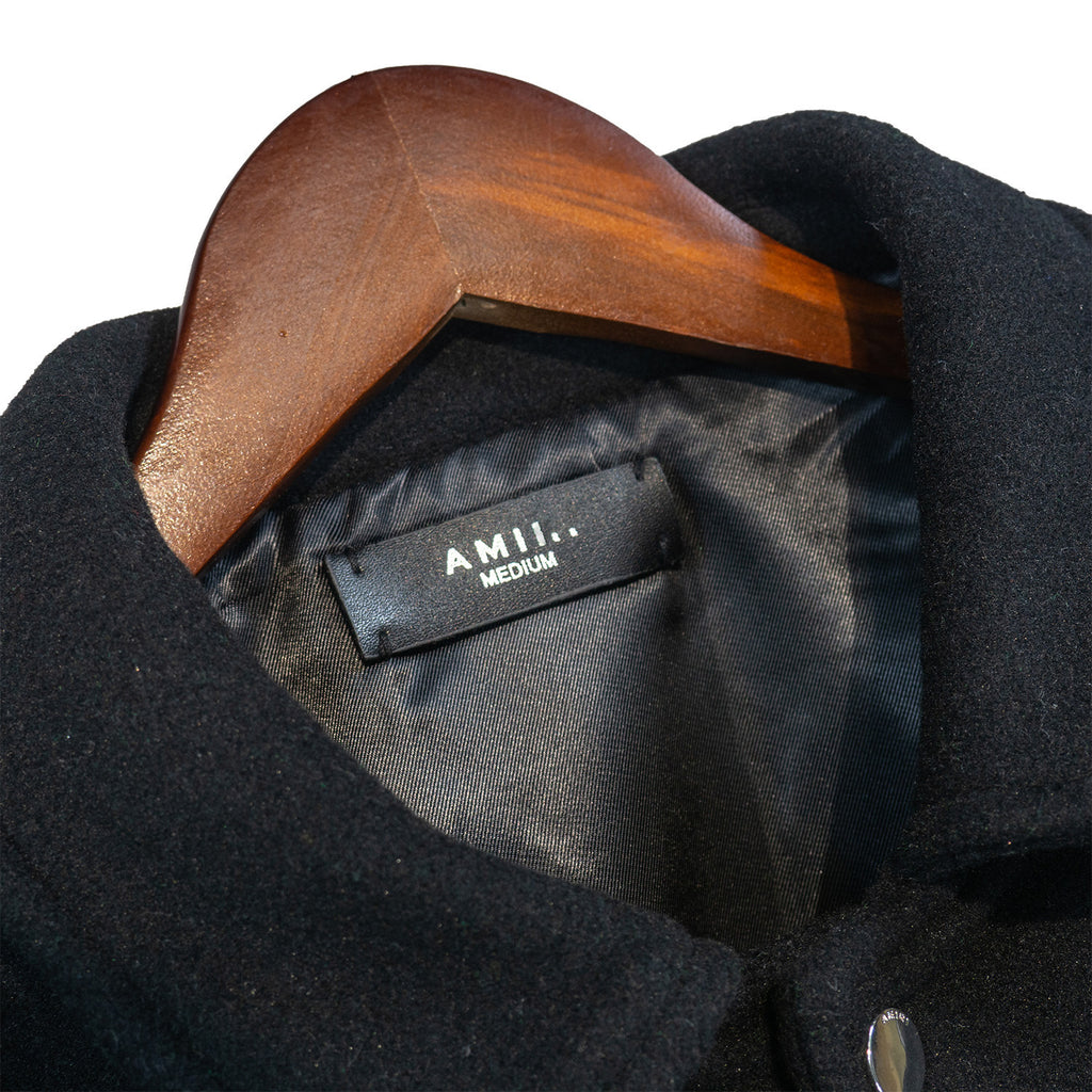 Amiri Bones Varsity Jacket Embroidery Wool Blend Baseball