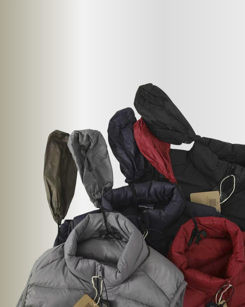 Patagonia Packable Down Vest Stand Collar Zip Outdoor Warm Gilet