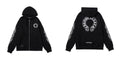 Chrome Hearts Horseshoe Sanskrit Cross Zip Up Hoodie Streetwear Unisex