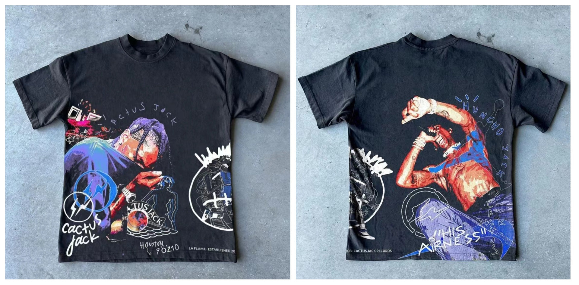 Y2K Punk Vintage Rap Graphic Unisex Oversized Streetwear Baumwoll T-Shirt