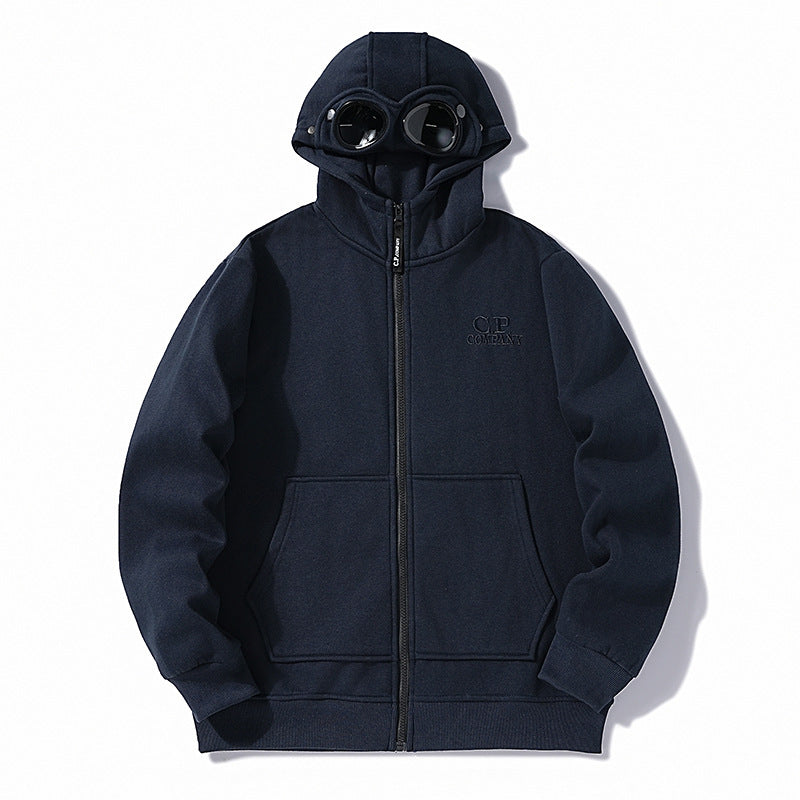 C.P. Company Goggle Zip Hoodie Lens Detail Sweatshirt