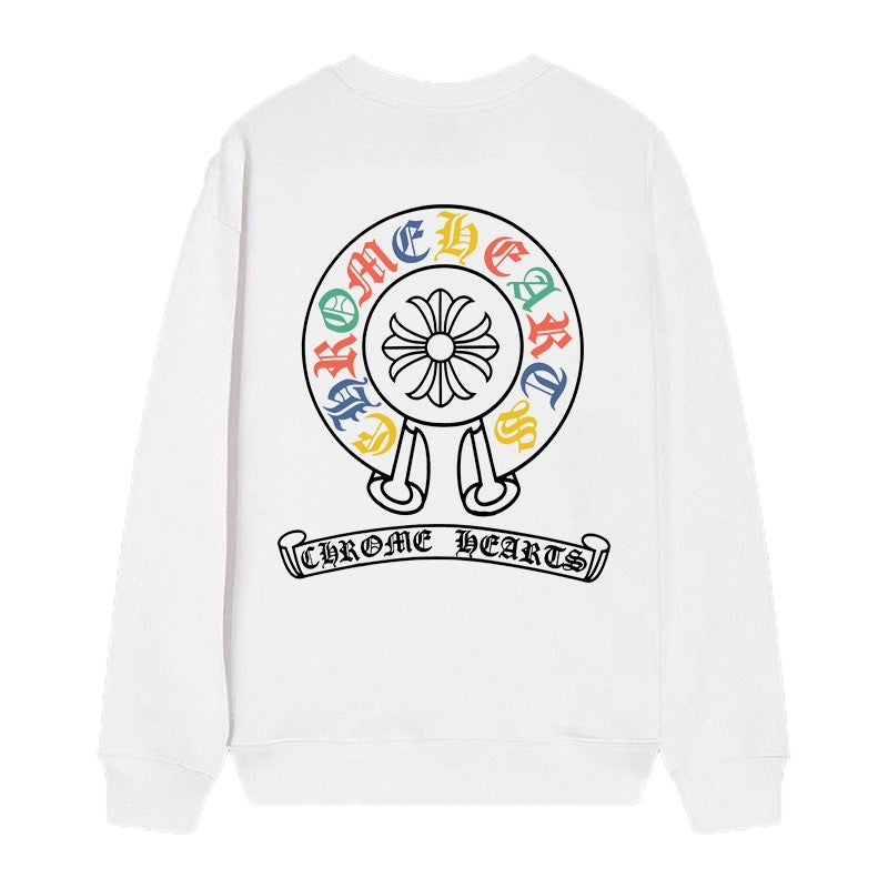 Chrome Hearts Cross Horseshoe Crewneck Sweatshirt Vintage Street Top