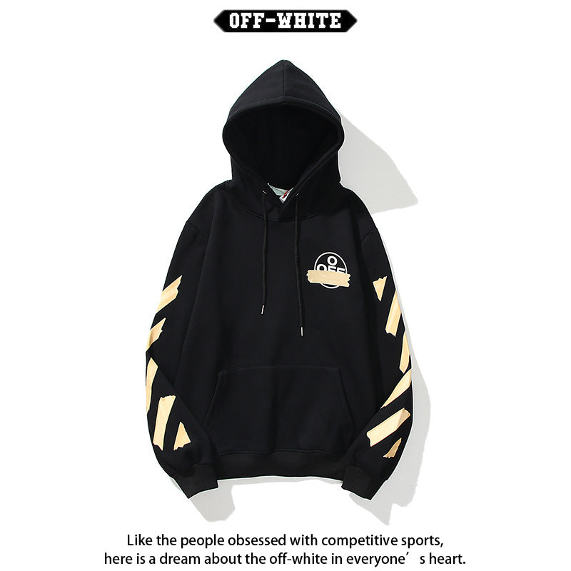Off-White Arrow Graphic Print Hoodie Streetwear Unisex