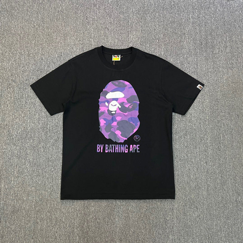 Bape Ape Head Shark Multi‑Print Oversized Tee Streetwear Unisex
