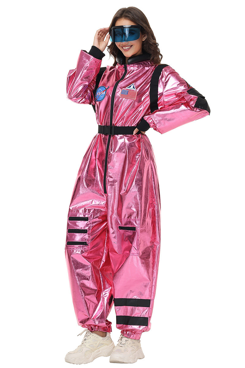 Halloween Women Astronaut Space Suit Cosplay Pilot Jumpsuit Party Sets