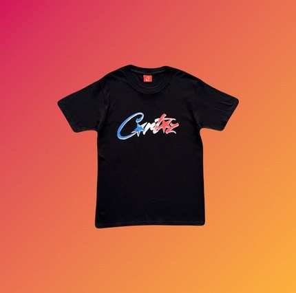 Corteiz CRTZ Y2K Classic Ship Logo Oversized Vintage Baumwoll-T-Shirt