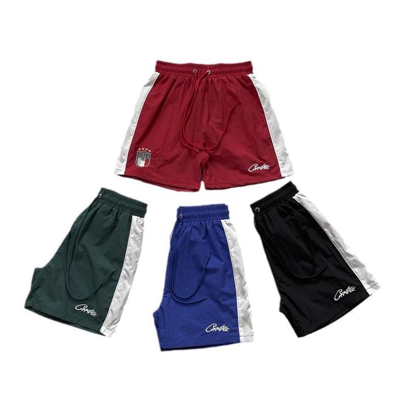 Corteiz Alcatraz Italian-Style Drawstring Nylon Shorts