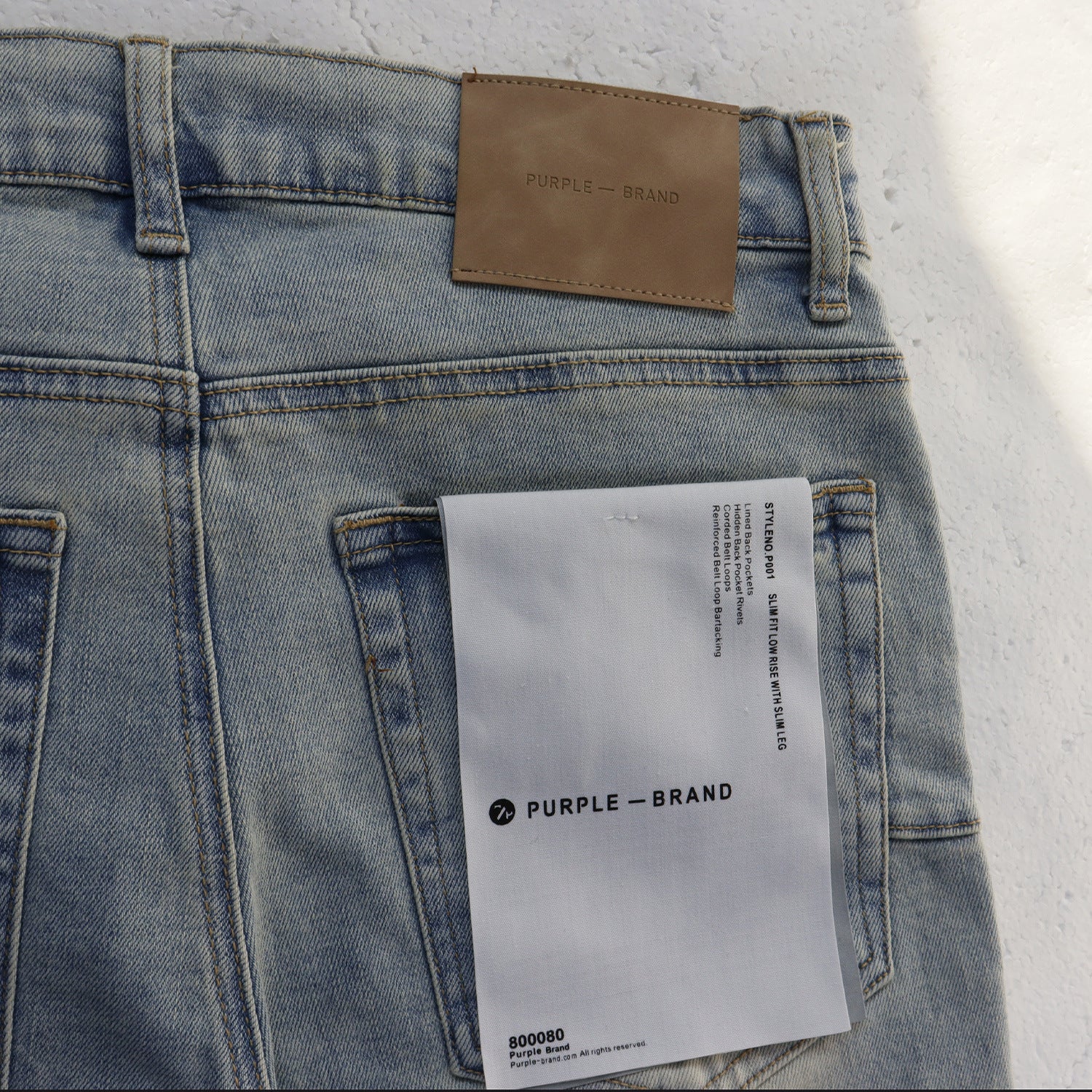 Purple Brand Signature Print Skinny Denim Jeans Unisex
