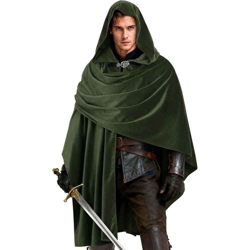 Halloween Medieval Hooded Shawl Cloak Dark Ranger Cosplay Cape