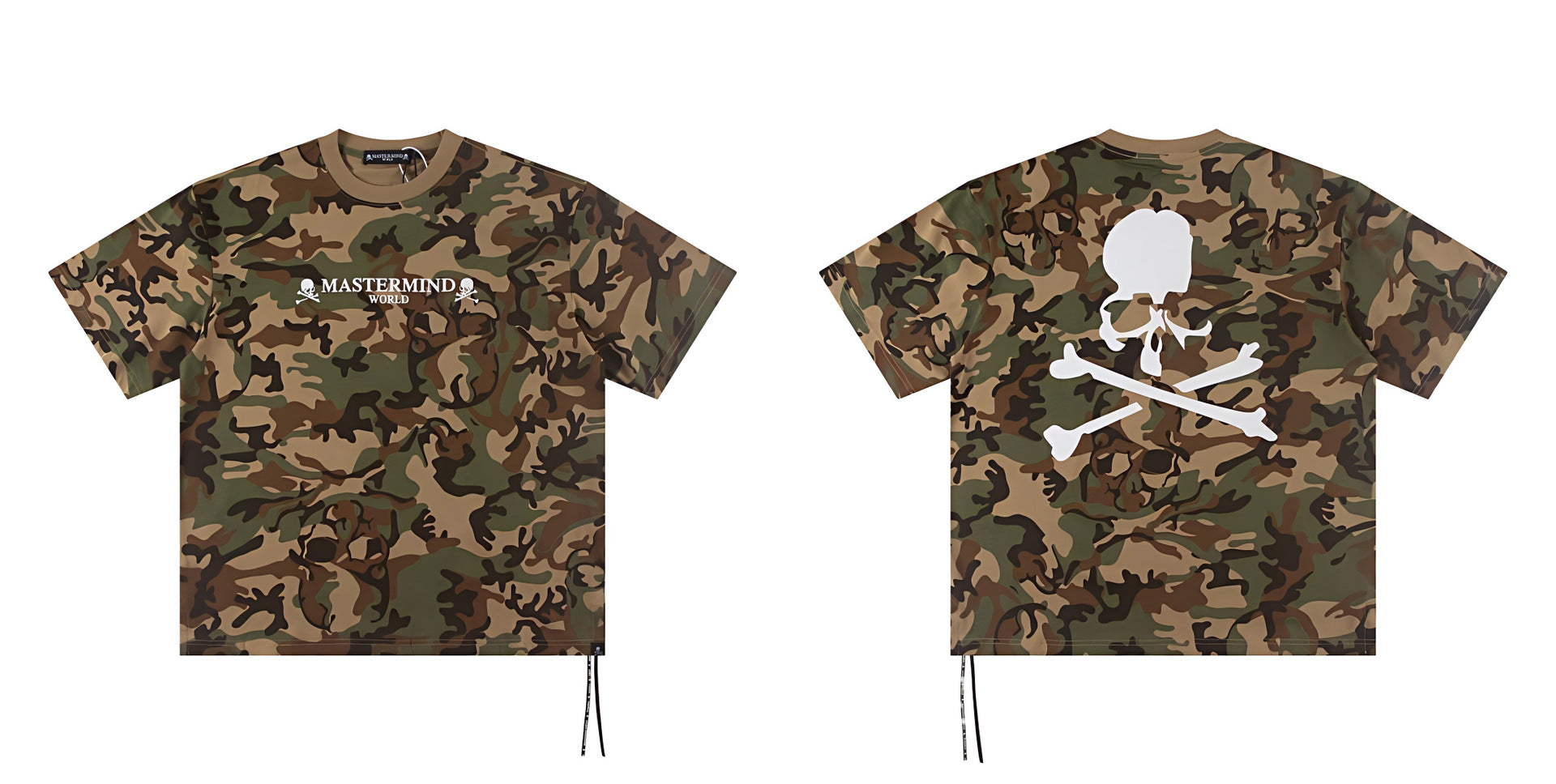 Mastermind Japan Skull Print Crew Neck Short Sleeve T Shirt Unisex
