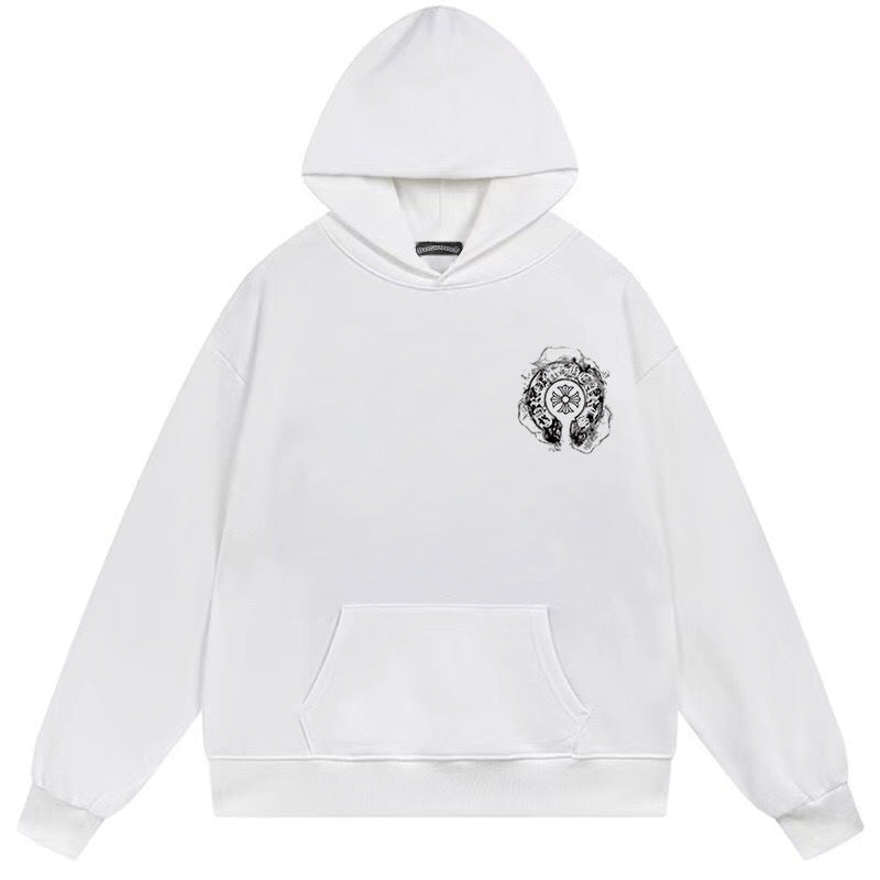 Chrome Hearts Cross Horseshoe Hoodie Vintage Goth Streetwear Pullover