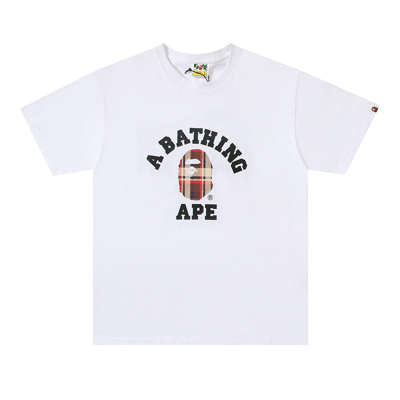 BAPE Ape Head Graphic Print Short Sleeve Tee Streetwear Unisex