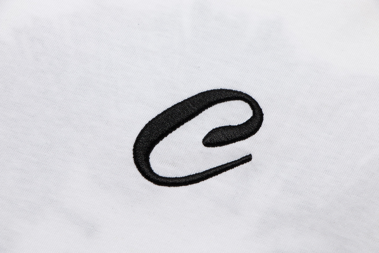 Cav Empt Letter Embroidery Crew Neck Short Sleeve T Shirt Unisex